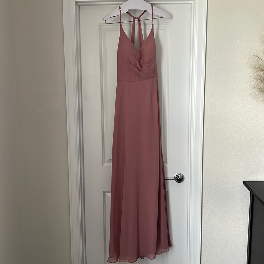 Azazie Davis Dusty Rose bridesmaid dress